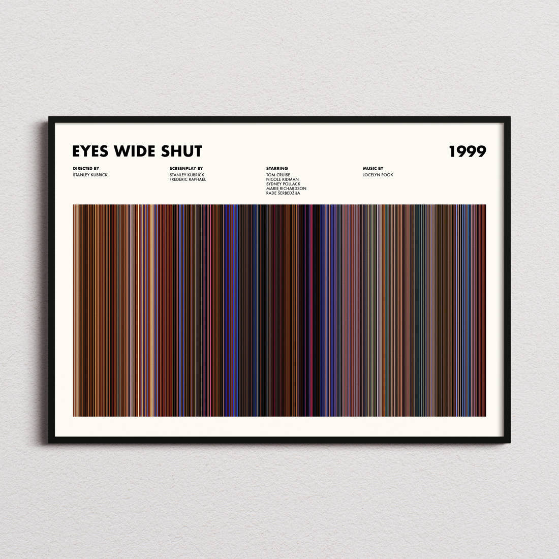Eyes Wide Shut Movie Barcode Poster