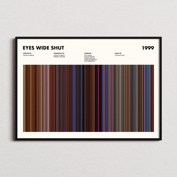 Eyes Wide Shut Movie Barcode Poster