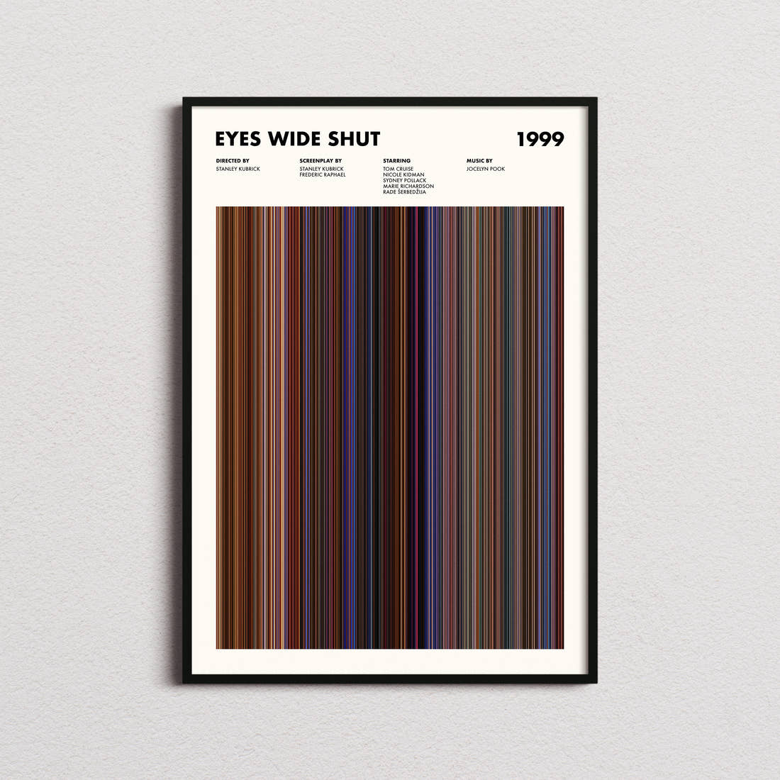 Eyes Wide Shut Movie Barcode Poster