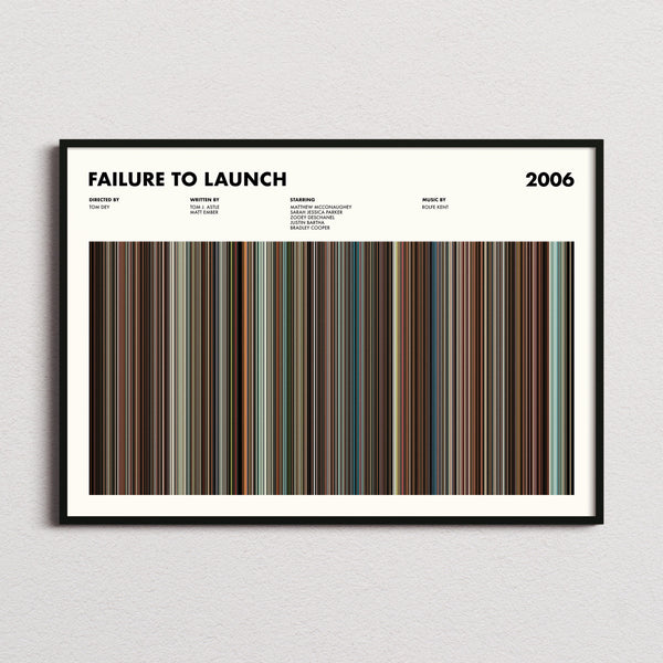 Failure to Launch Movie Barcode Poster