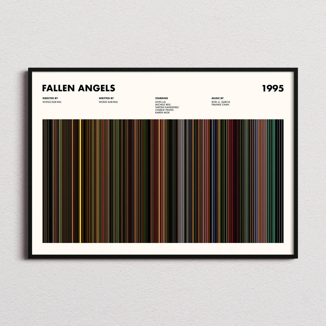 Fallen Angels Movie Barcode Poster
