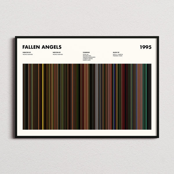 Fallen Angels Movie Barcode Poster
