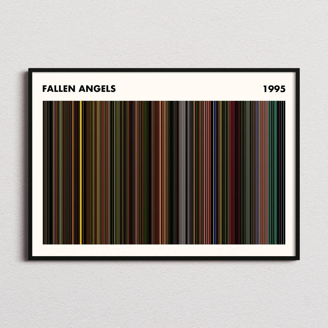 Fallen Angels Movie Barcode Poster - Simplified