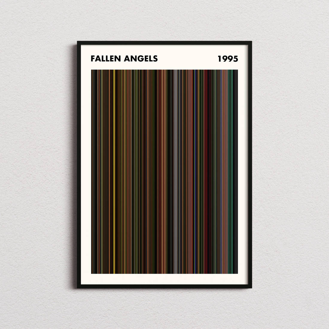 Fallen Angels Movie Barcode Poster - Simplified