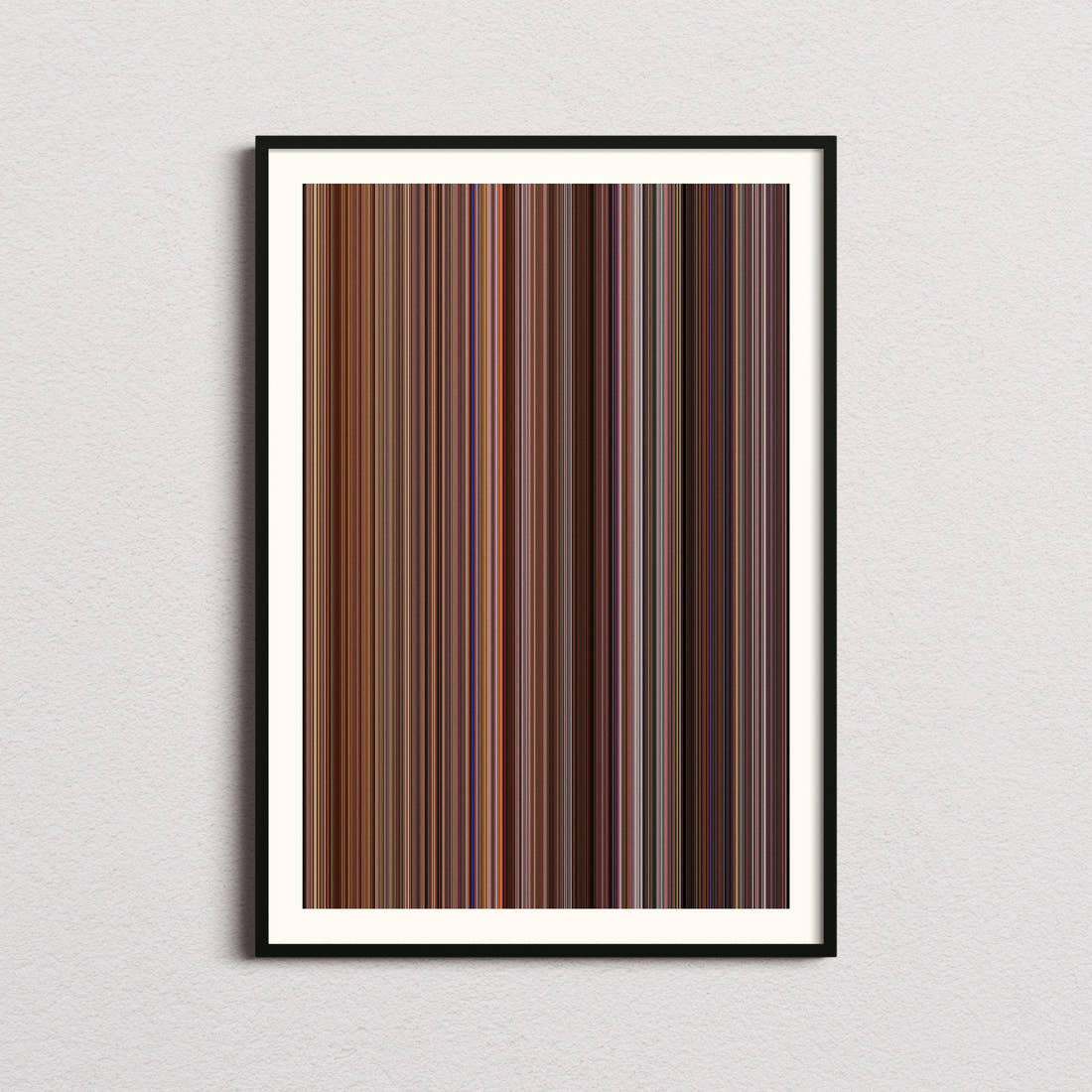 Falling Down Movie Barcode Poster - Barcode Only