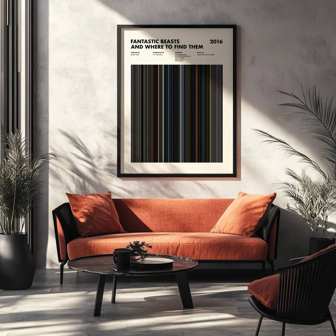 Fantastic Beasts and Where to Find Them Movie Barcode Poster