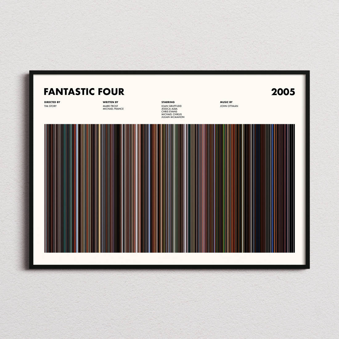 Fantastic Four Movie Barcode Poster