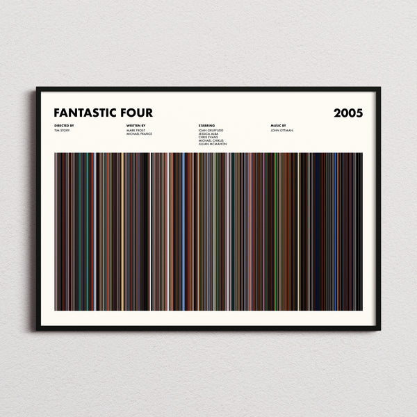 Fantastic Four Movie Barcode Poster