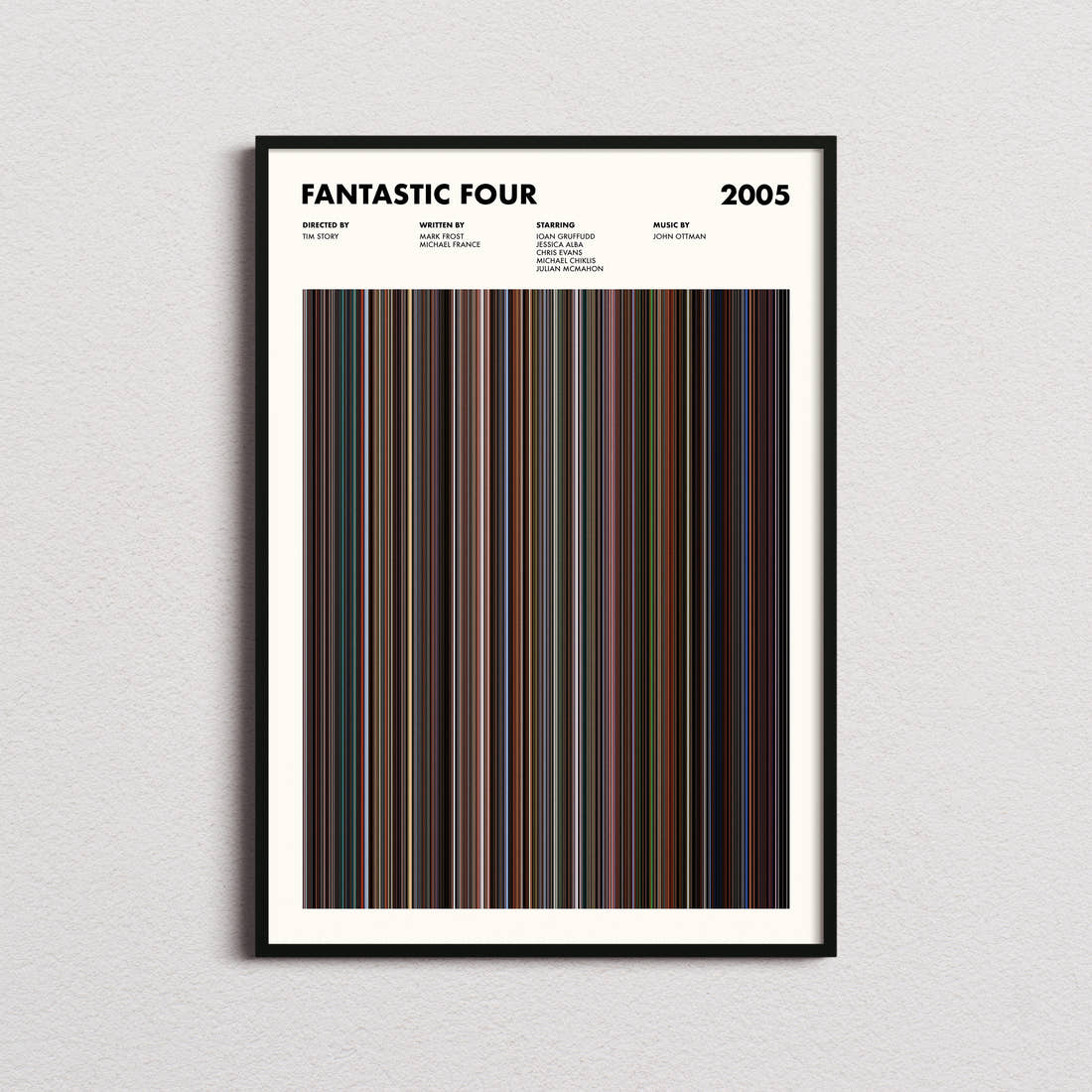 Fantastic Four Movie Barcode Poster