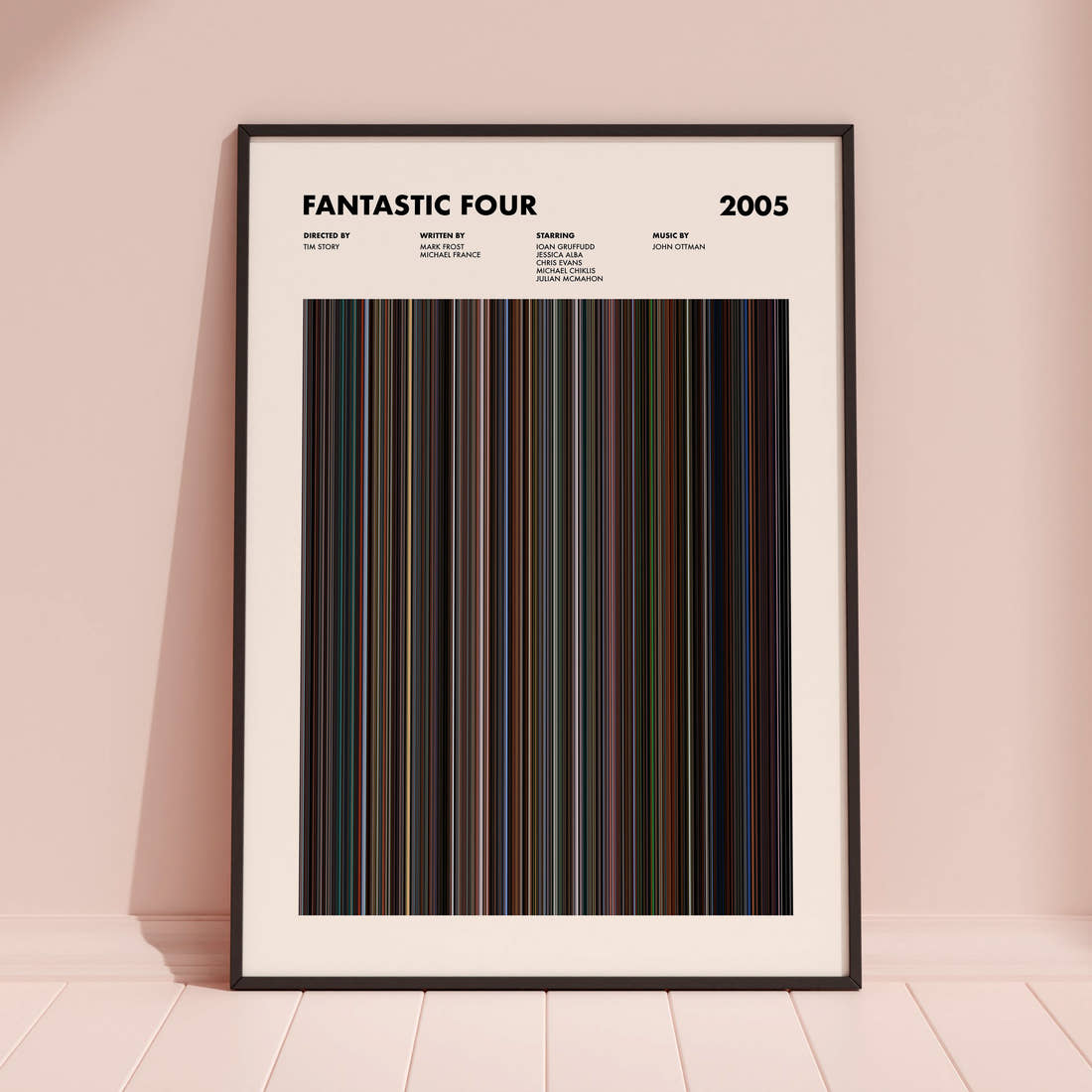Fantastic Four Movie Barcode Poster