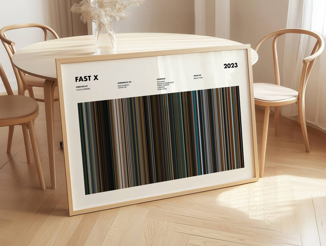 Fast X Movie Barcode Poster