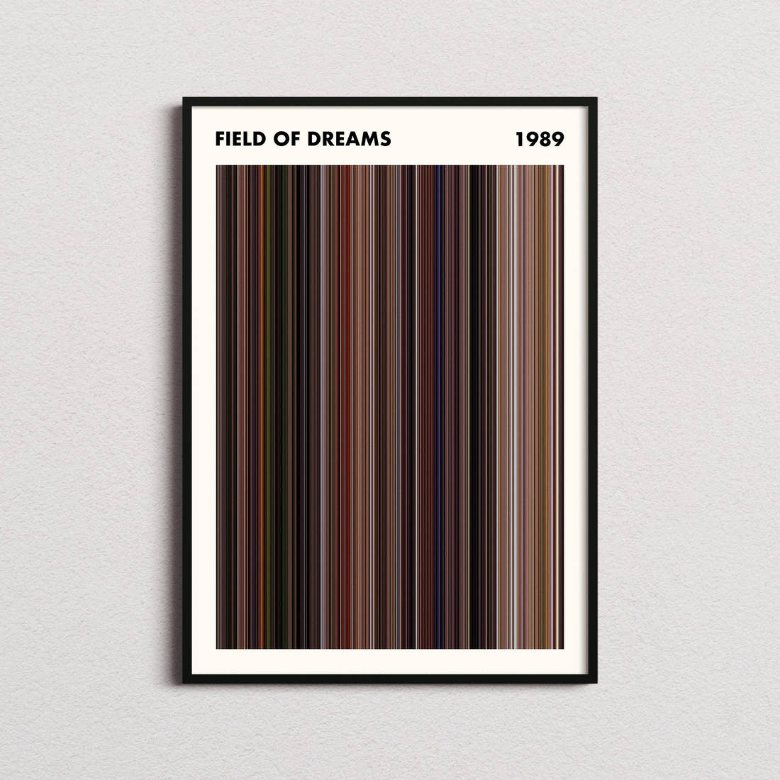 Field of Dreams Movie Barcode Poster - Simplified
