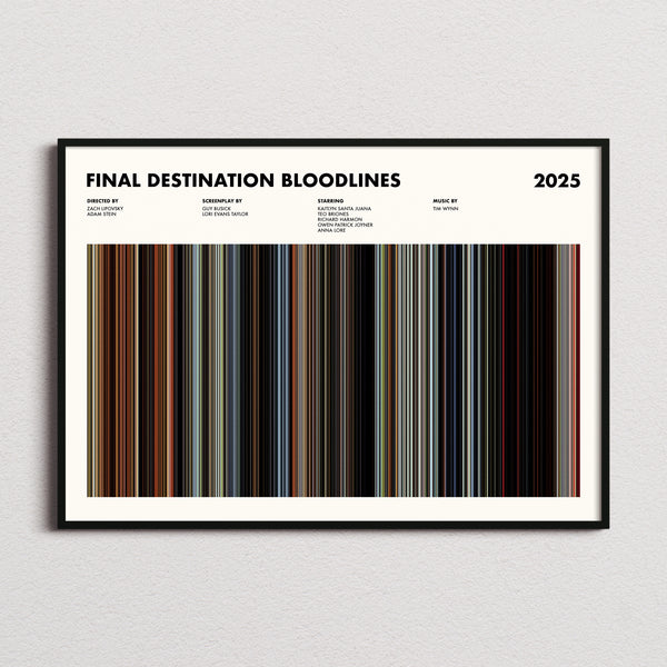 Final Destination Bloodlines Movie Barcode Poster