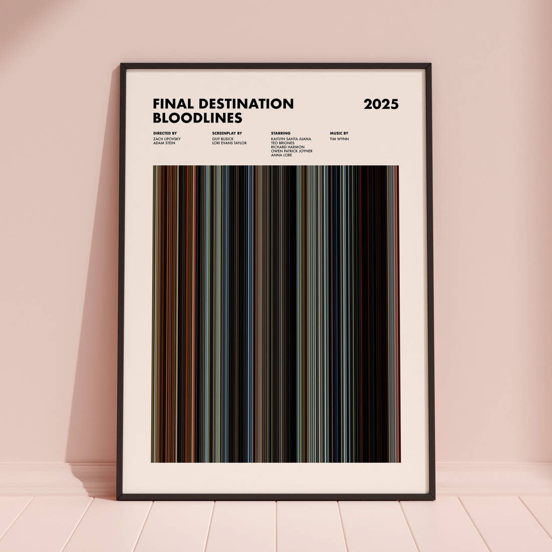 Final Destination Bloodlines Movie Barcode Poster