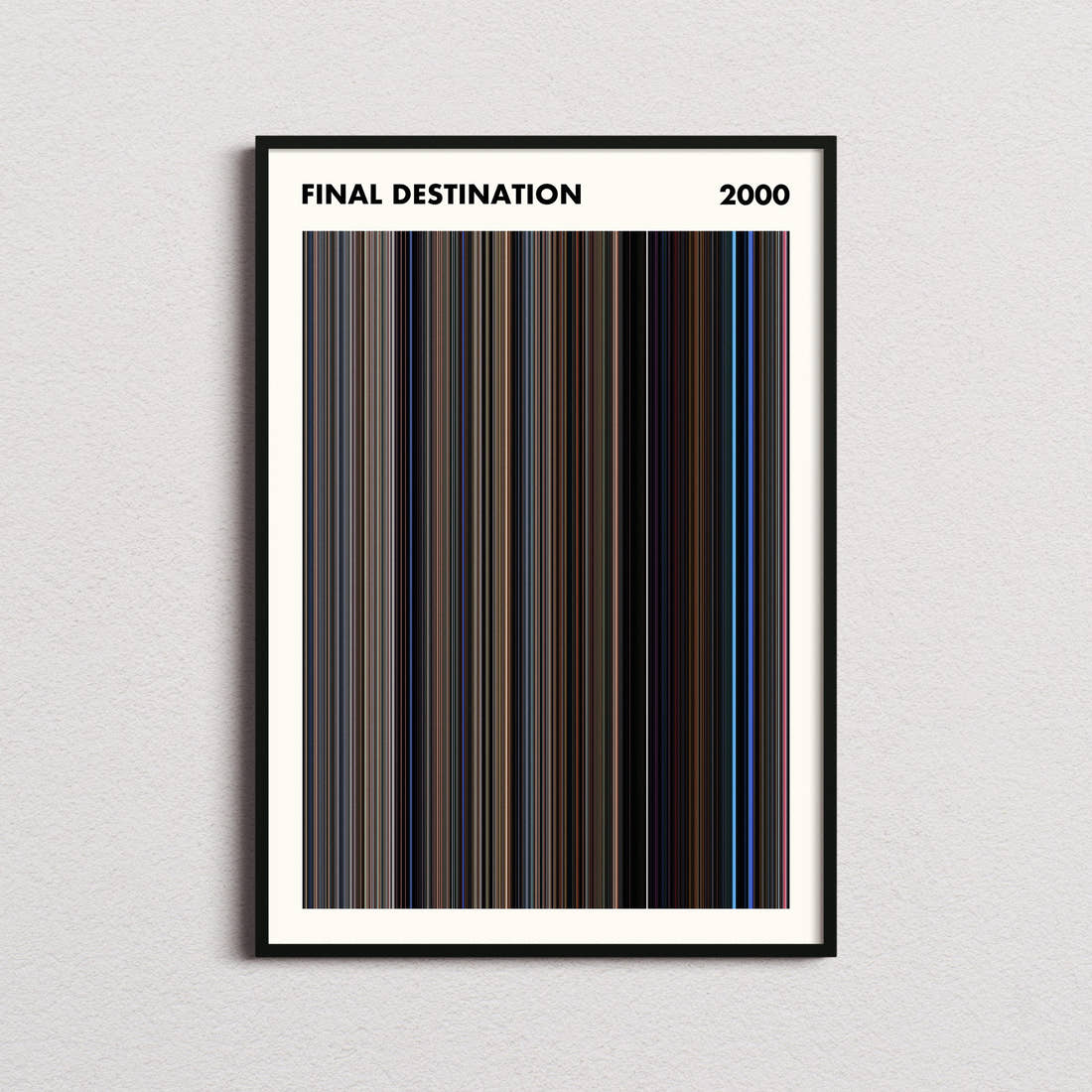 Final Destination Movie Barcode Poster - Simplified