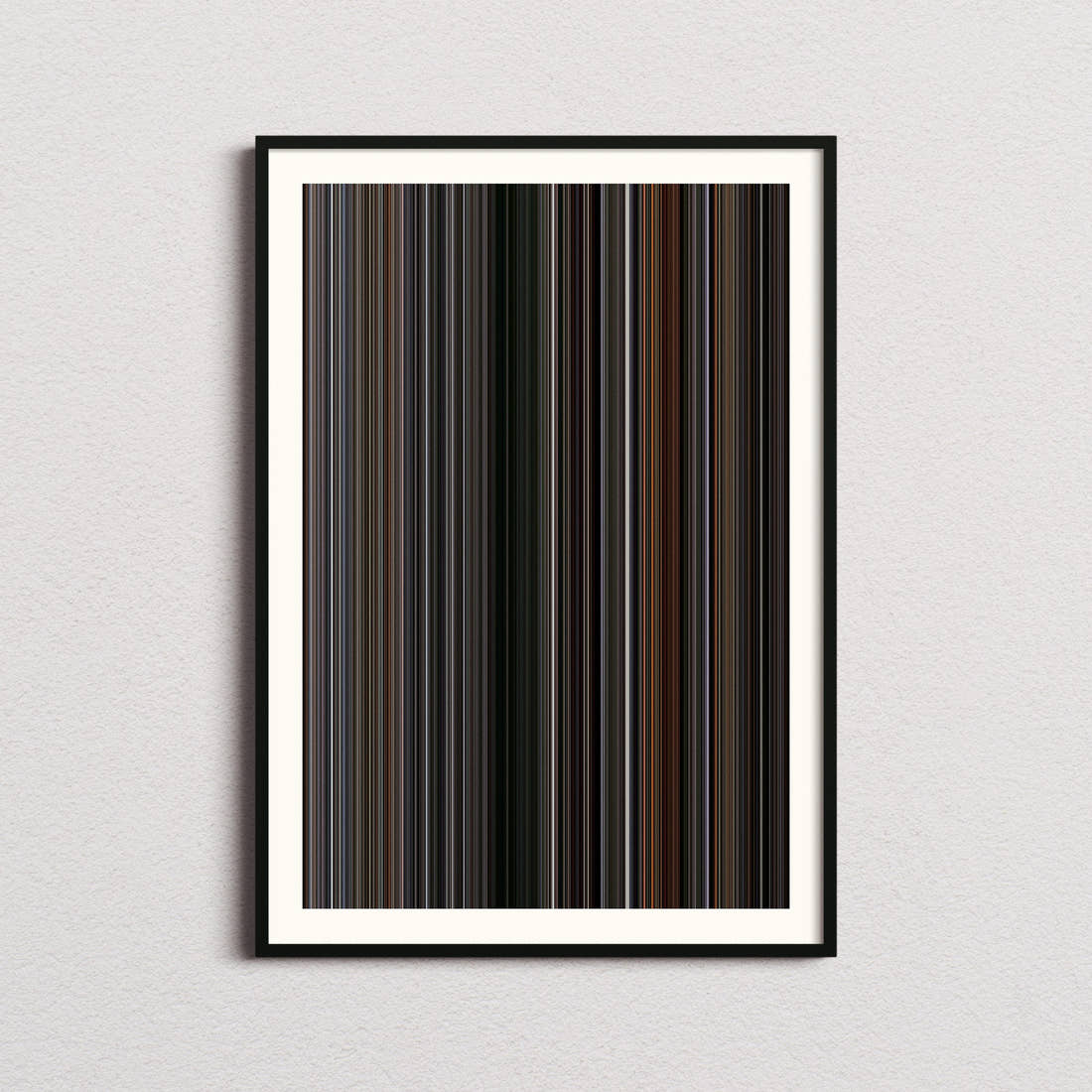 First Blood Movie Barcode Poster - Barcode Only