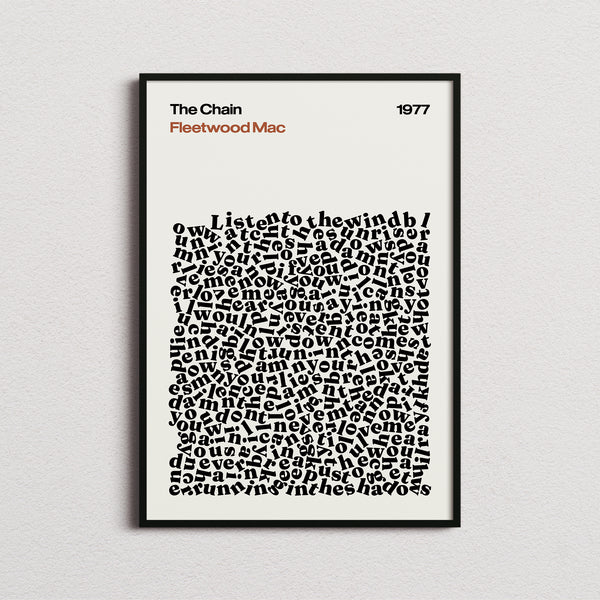 Fleetwood Mac The Chain Lyric Print