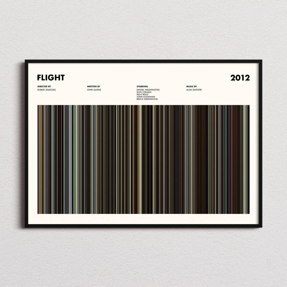 Flight Movie Barcode Poster