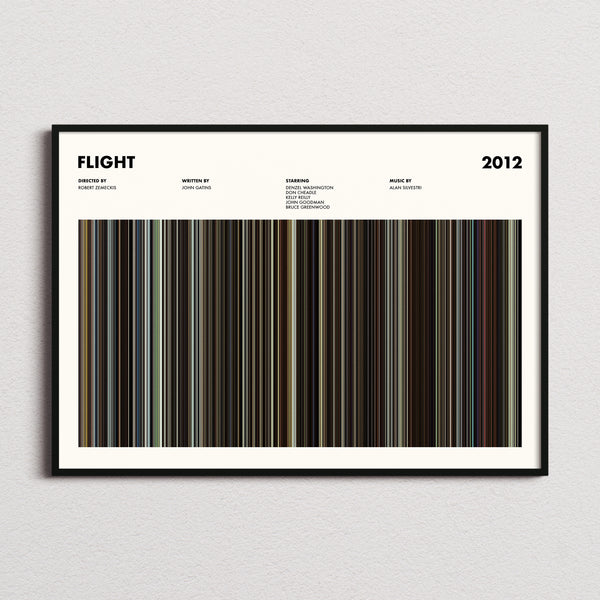 Flight Movie Barcode Poster