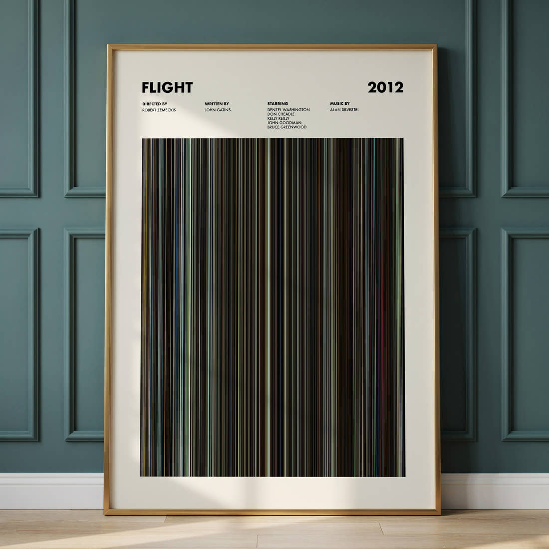 Flight Movie Barcode Poster