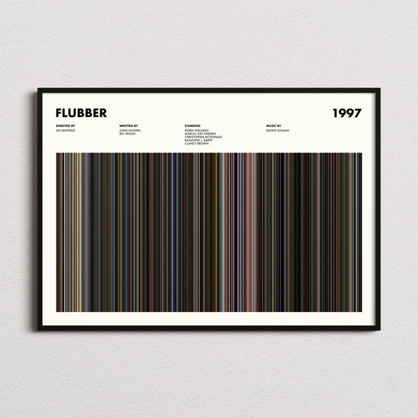Flubber Movie Barcode Poster