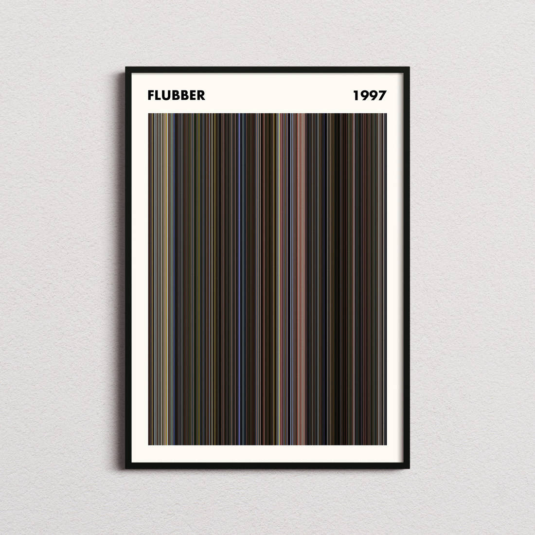 Flubber Movie Barcode Poster - Simplified