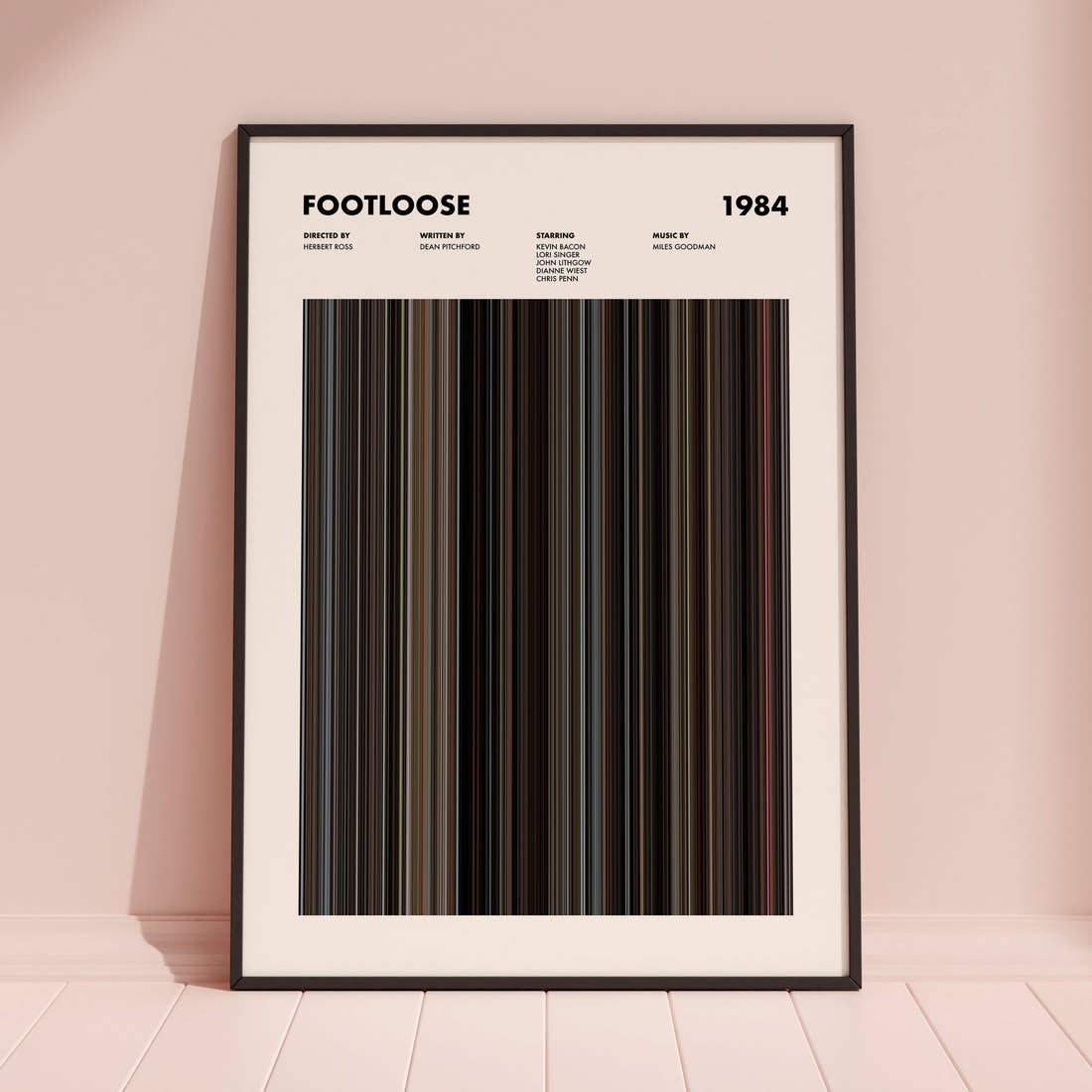 Footloose Movie Barcode Poster