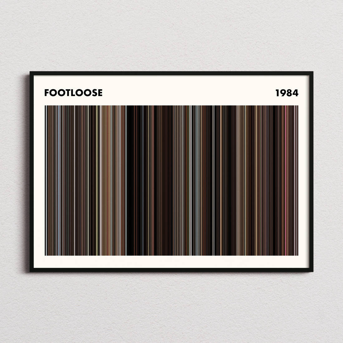 Footloose Movie Barcode Poster - Simplified