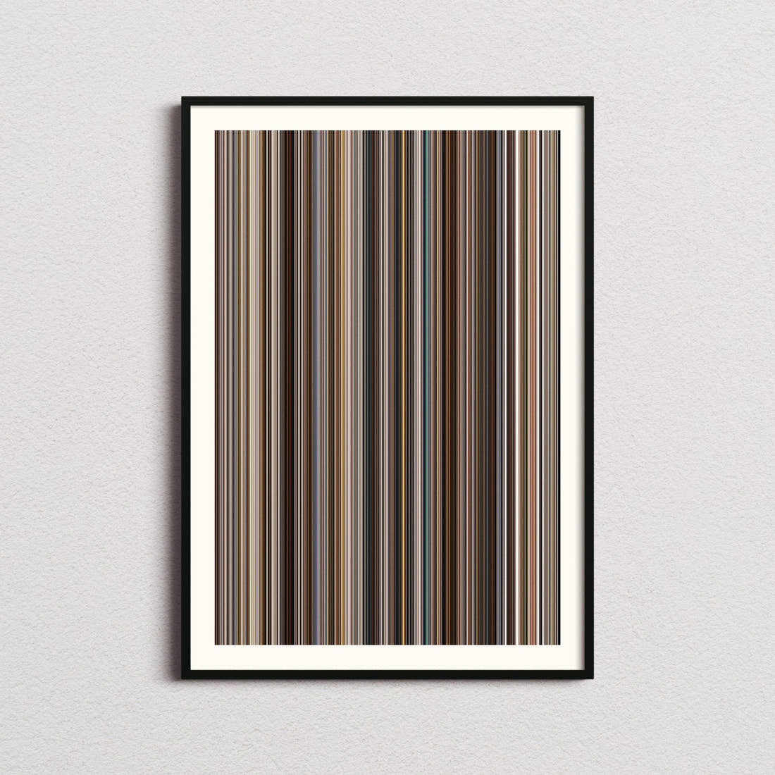 Ford v Ferrari Movie Barcode Poster - Barcode Only