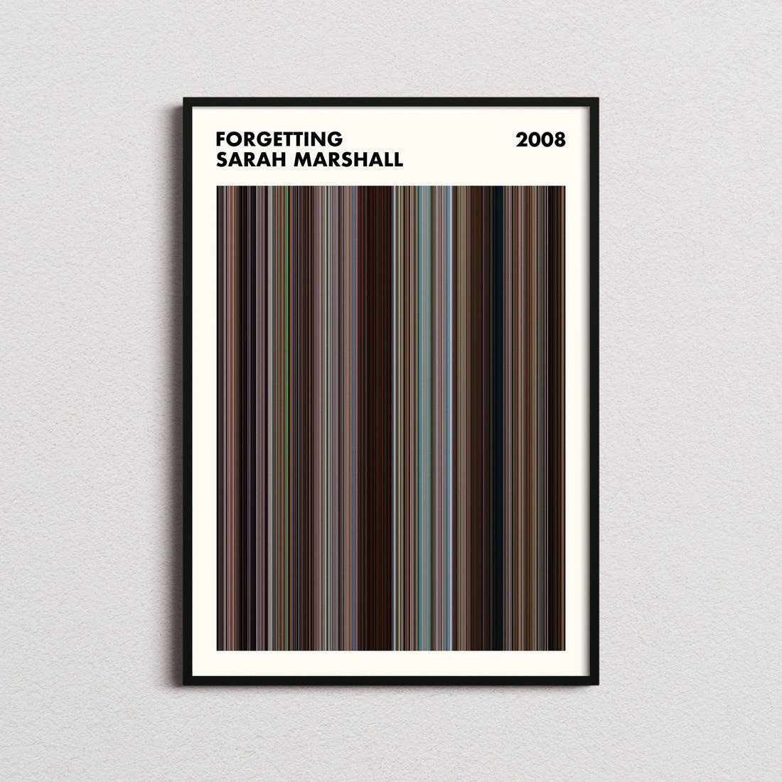 Forgetting Sarah Marshall Movie Barcode Poster - Simplified