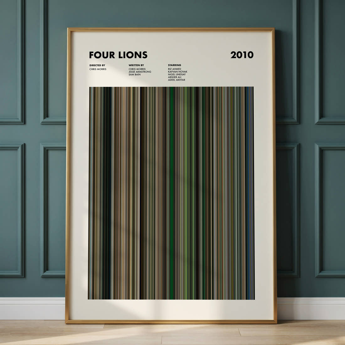 Four Lions Movie Barcode Poster