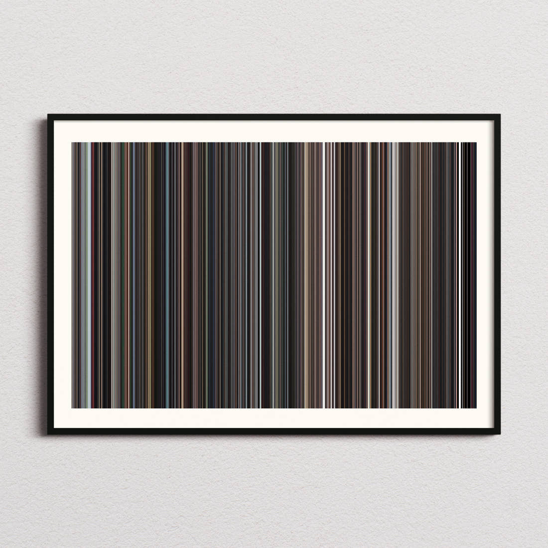 Frank Movie Barcode Poster - Barcode Only