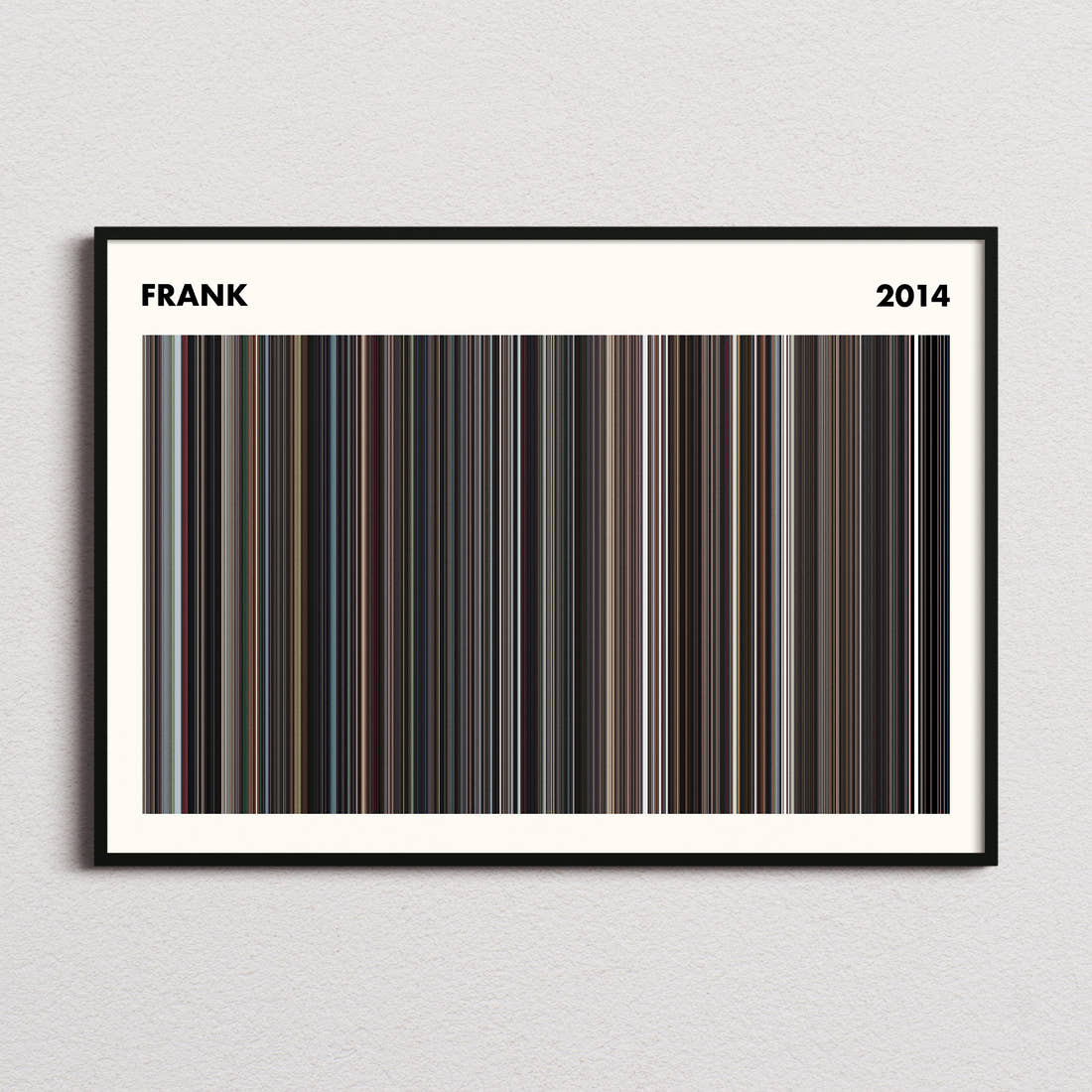 Frank Movie Barcode Poster - Simplified