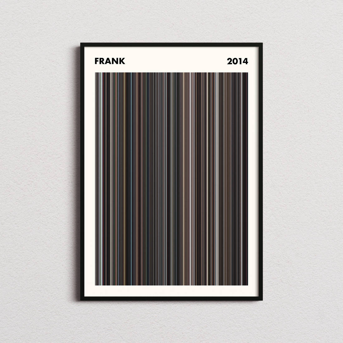Frank Movie Barcode Poster - Simplified