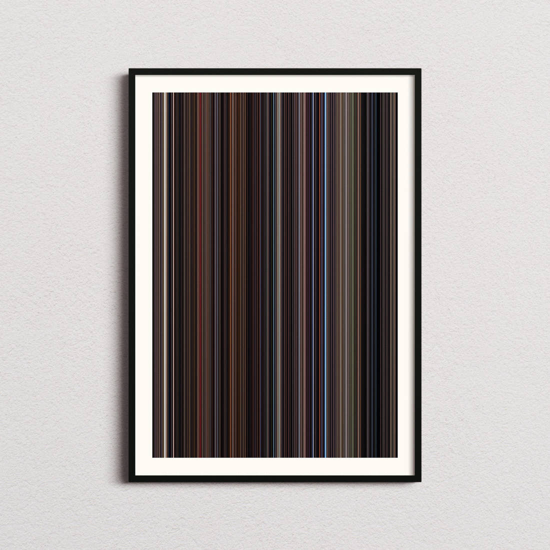 Frequency Movie Barcode Poster - Barcode Only