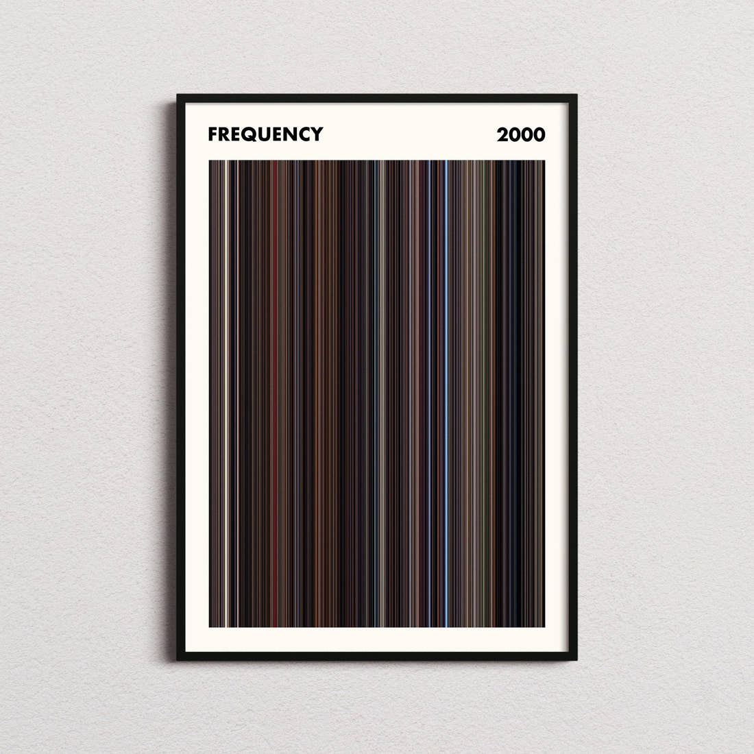 Frequency Movie Barcode Poster - Simplified