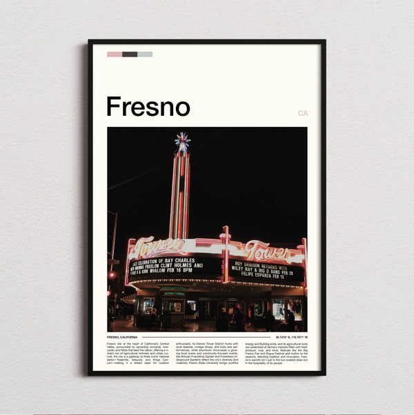 Fresno - Tower Theatre - Travel Print