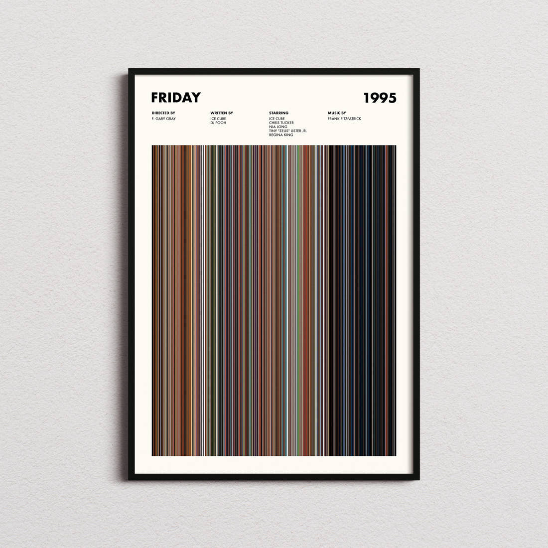 Friday Movie Barcode Poster