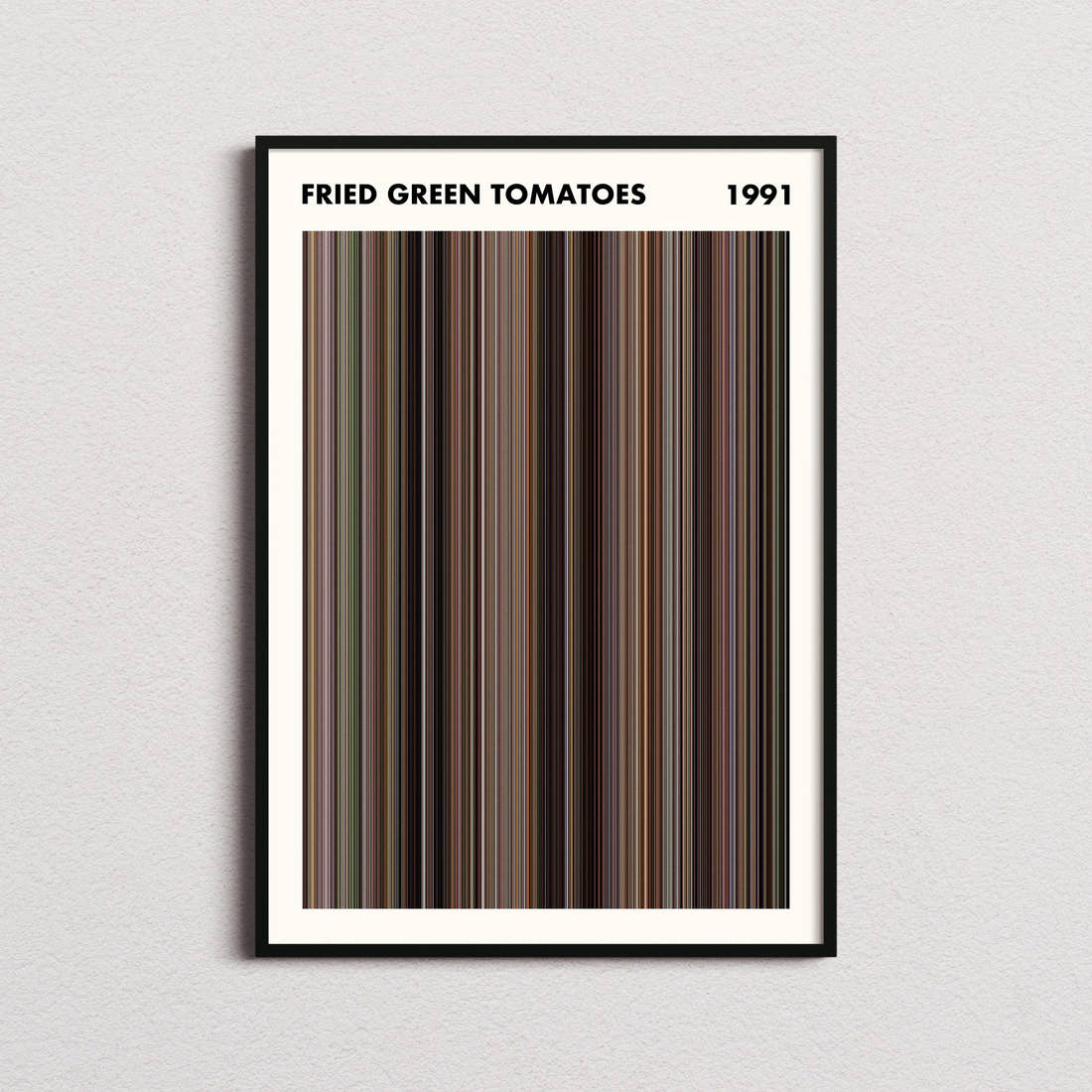 Fried Green Tomatoes Movie Barcode Poster - Simplified
