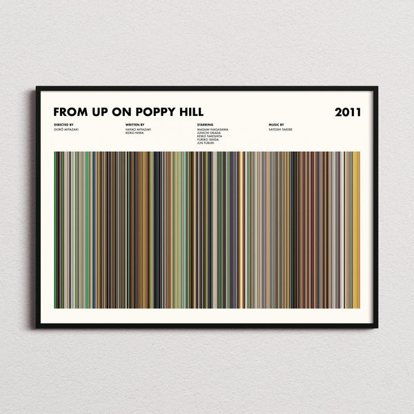 From Up On Poppy Hill Movie Barcode Poster