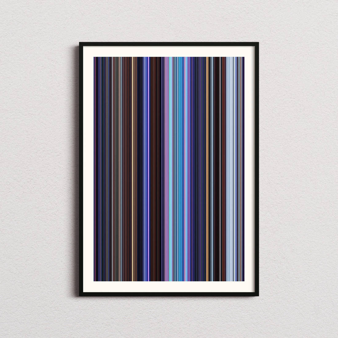 Frozen Movie Barcode Poster - Barcode Only