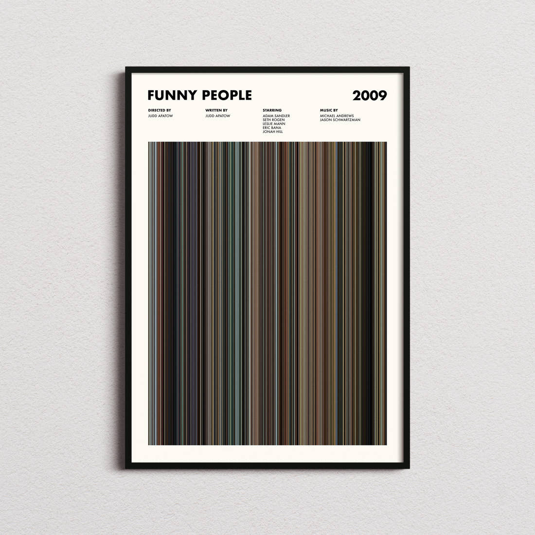 Funny People Movie Barcode Poster
