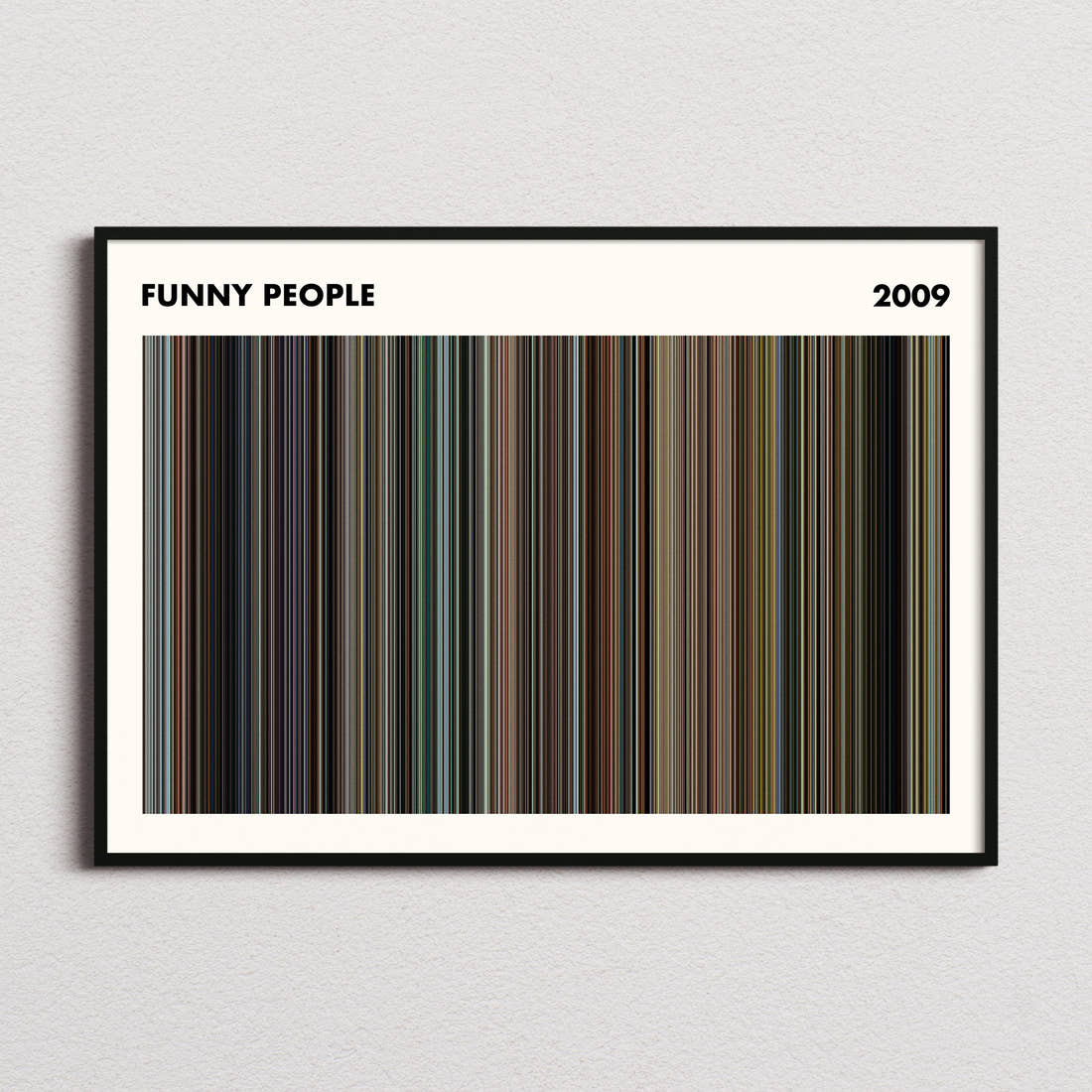 Funny People Movie Barcode Poster - Simplified