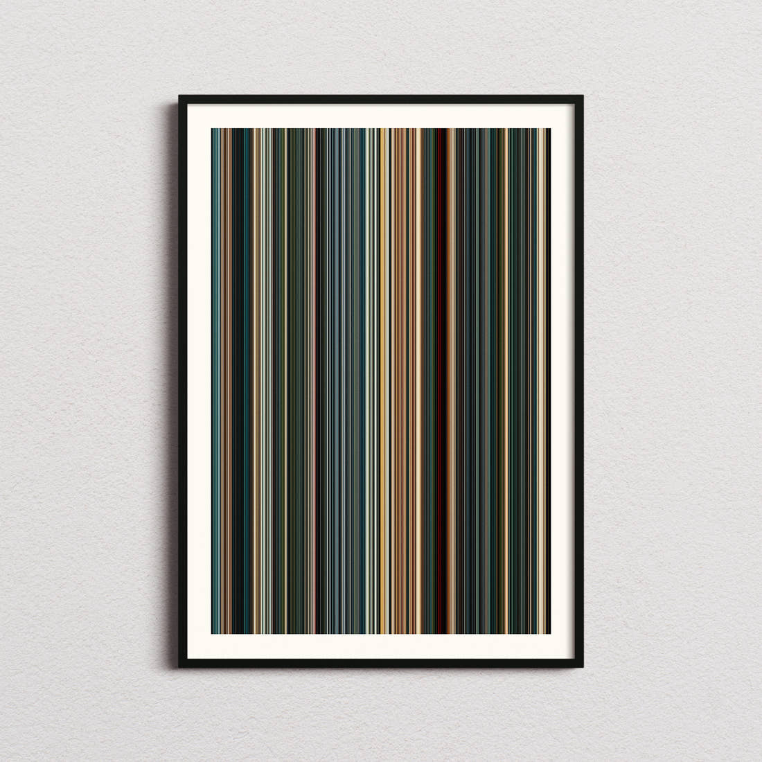 Furious 7 Movie Barcode Poster - Barcode Only