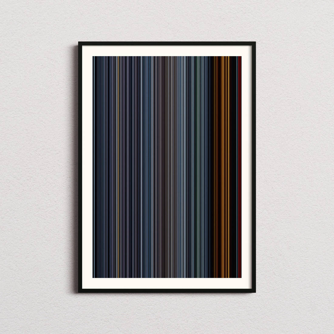 Fury Movie Barcode Poster - Barcode Only