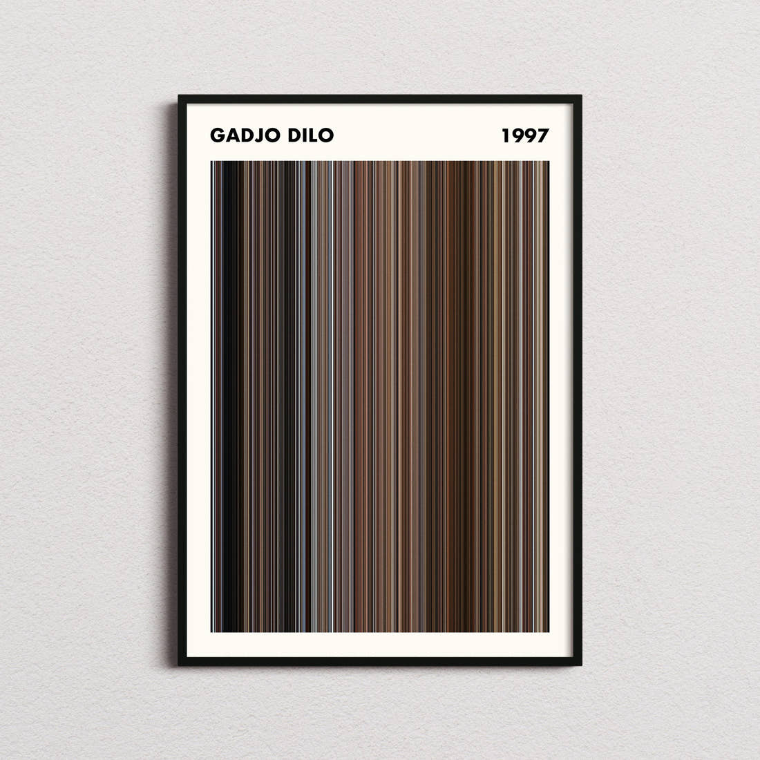 Gadjo Dilo Movie Barcode Poster - Simplified