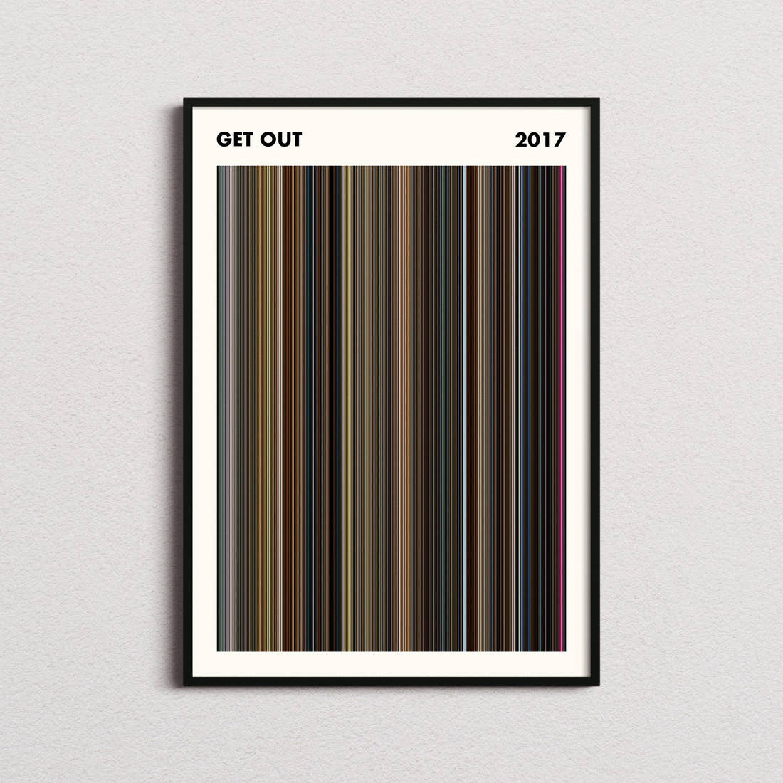 Get Out Movie Barcode Poster - Simplified