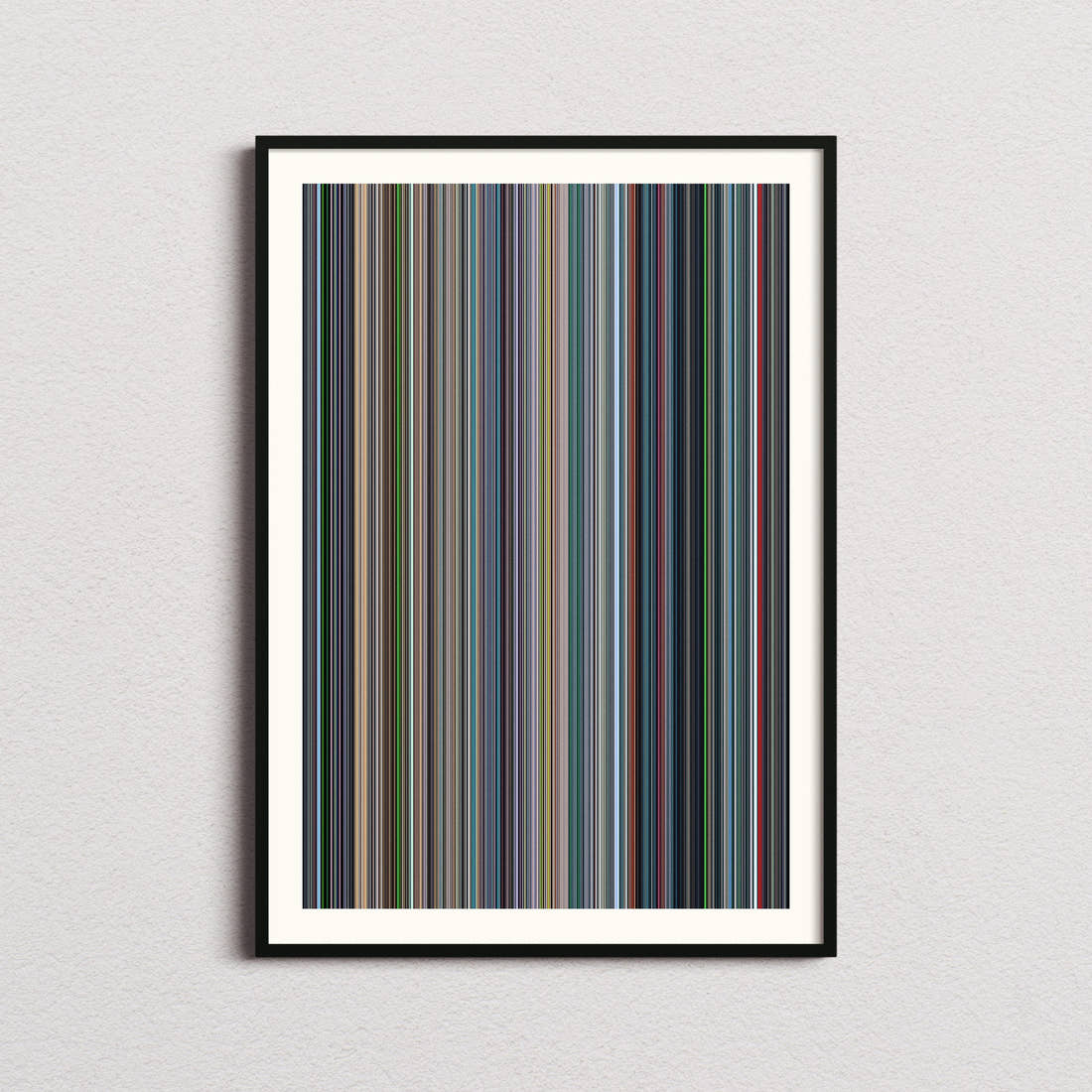 Ghost in the Shell 1995 Movie Barcode Poster - Barcode Only