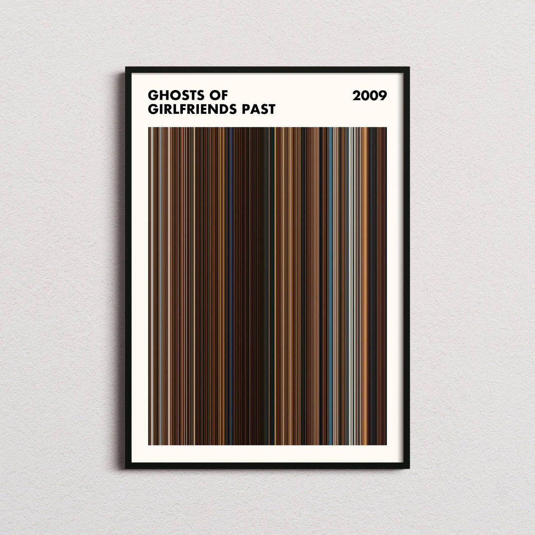 Ghosts of Girlfriends Past Movie Barcode Poster - Simplified