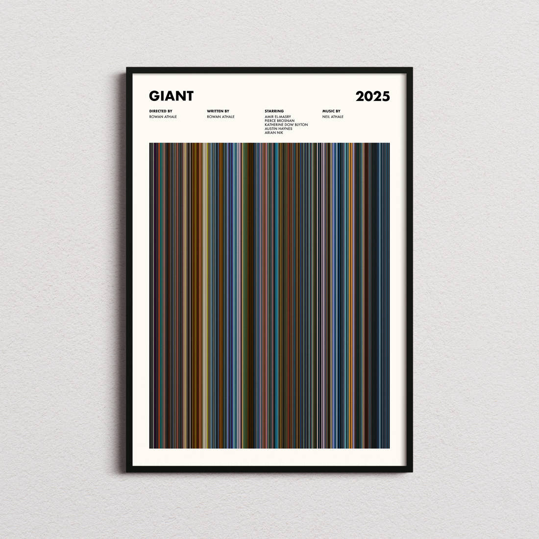 Giant Movie Barcode Poster
